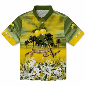 Lemon Tropical Canoe Hawaiian Shirt Best selling