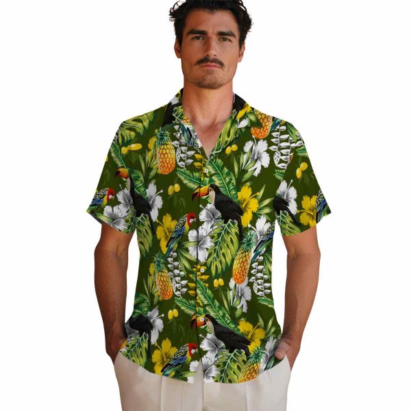 Lemon Tropical Toucan Hawaiian Shirt High quality