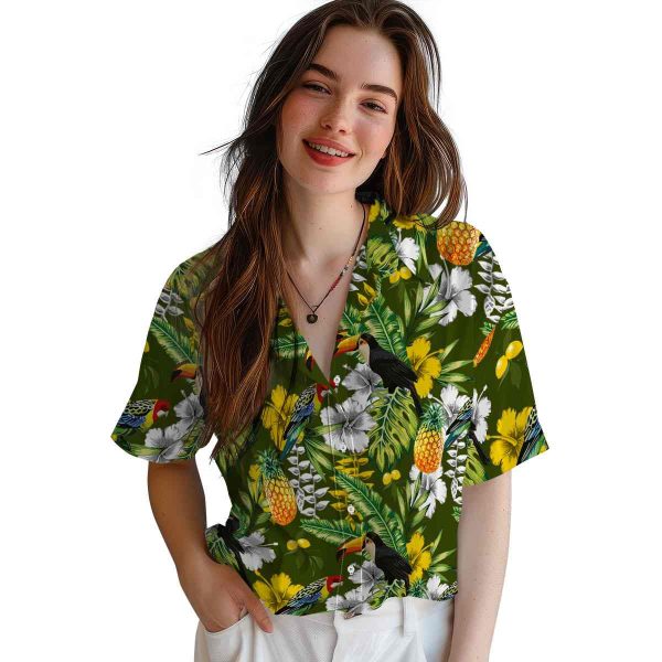 Lemon Tropical Toucan Hawaiian Shirt Trendy