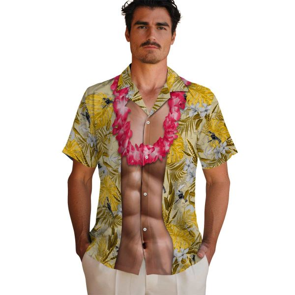 Lobster Chest Illusion Hawaiian Shirt High quality