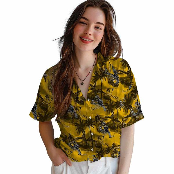 Lobster Coastal Palms Hawaiian Shirt Trendy