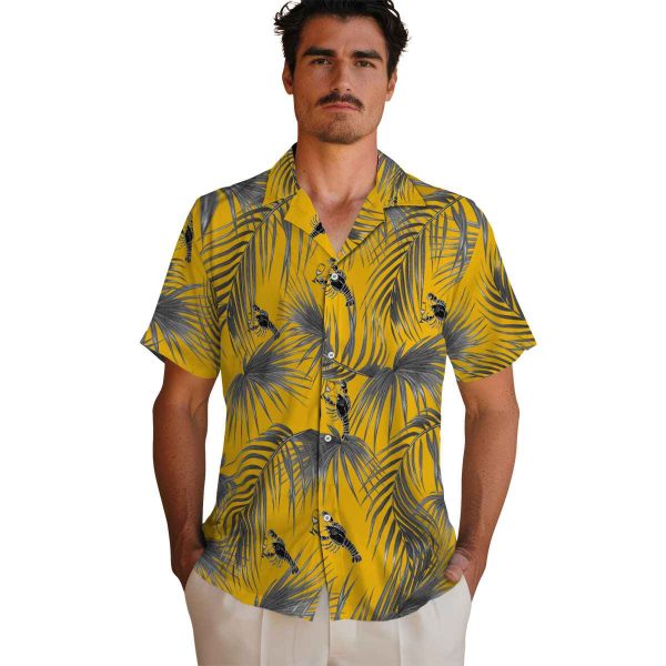 Lobster Leafy Palms Hawaiian Shirt High quality