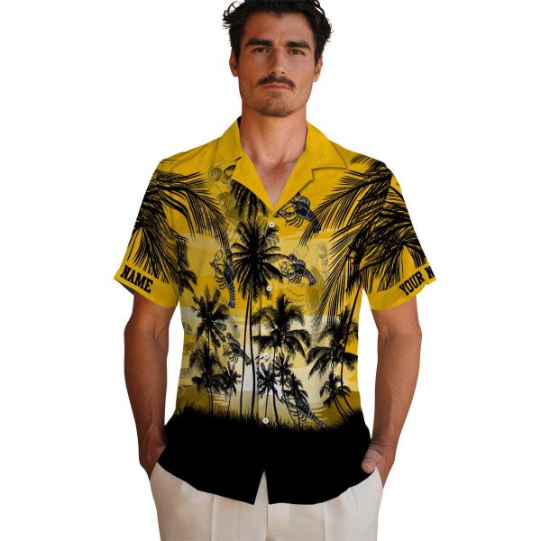 Lobster Sunset Scene Hawaiian Shirt High quality