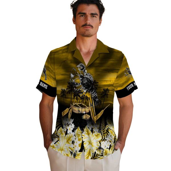 Lobster Tropical Canoe Hawaiian Shirt High quality