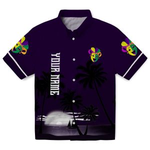 Mardi Gras Beach Sunset Hawaiian Shirt Best selling
