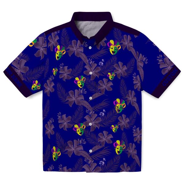 Mardi Gras Botanical Print Hawaiian Shirt Best selling