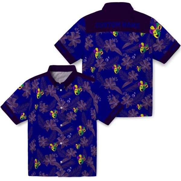 Mardi Gras Botanical Print Hawaiian Shirt Latest Model