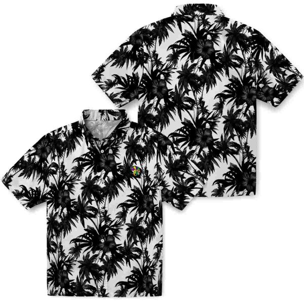 Mardi Gras Palm Motifs Hawaiian Shirt Latest Model