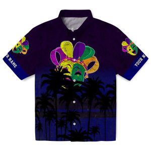 Mardi Gras Sunset Pattern Hawaiian Shirt Best selling