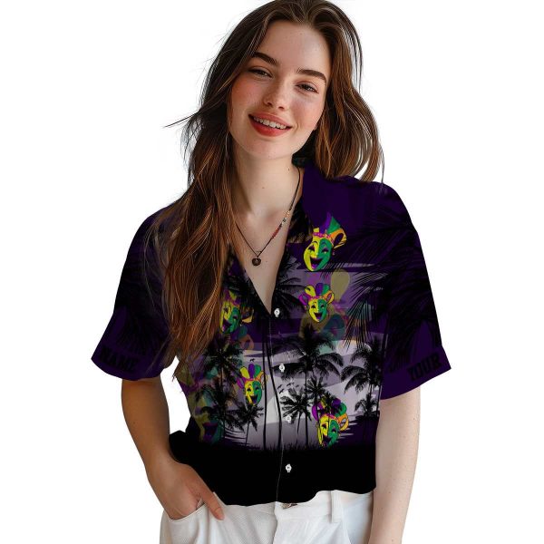 Mardi Gras Sunset Scene Hawaiian Shirt Trendy