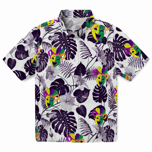 Mardi Gras Tropical Plants Hawaiian Shirt Best selling