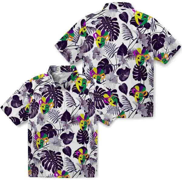 Mardi Gras Tropical Plants Hawaiian Shirt Latest Model