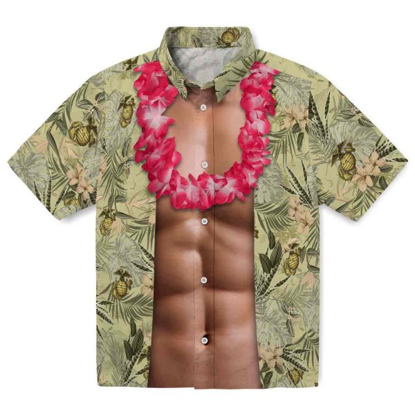 Marine Corps Chest Illusion Hawaiian Shirt Best selling