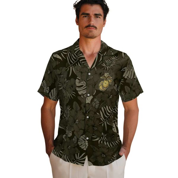 Marine Corps Jungle Vibes Hawaiian Shirt High quality