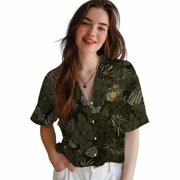 Marine Corps Jungle Vibes Hawaiian Shirt Trendy