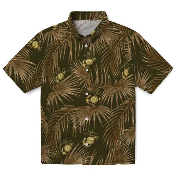 Marine Corps Leafy Palms Hawaiian Shirt Best selling