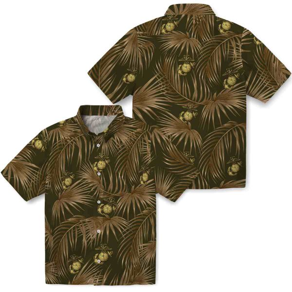 Marine Corps Leafy Palms Hawaiian Shirt Latest Model