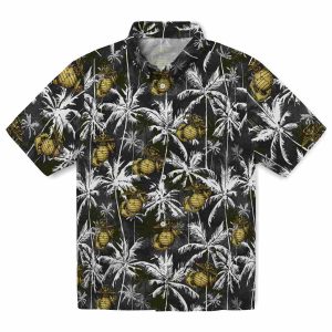 Marine Corps Palm Pattern Hawaiian Shirt Best selling