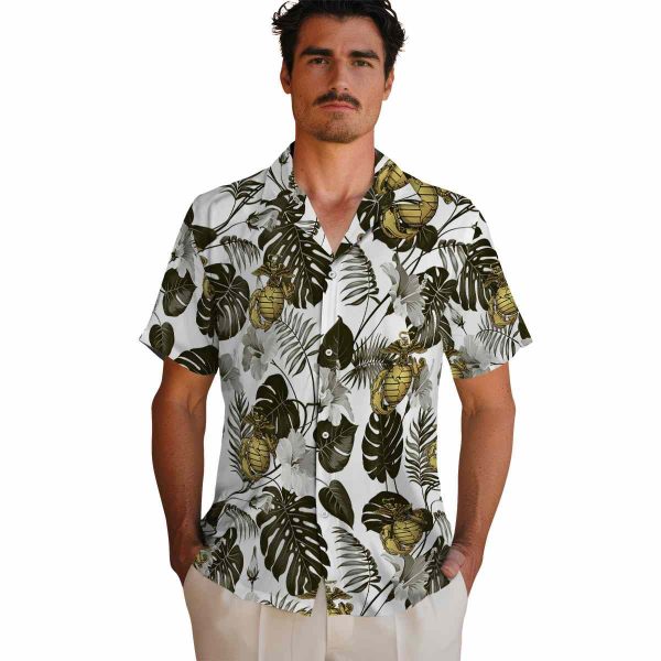 Marine Corps Tropical Plants Hawaiian Shirt High quality