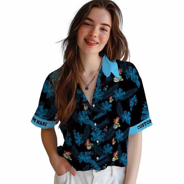 Mermaid Botanical Print Hawaiian Shirt Trendy