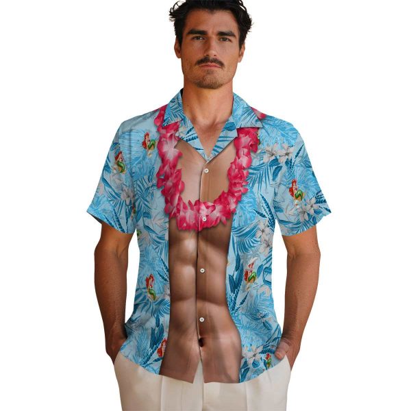 Mermaid Chest Illusion Hawaiian Shirt High quality