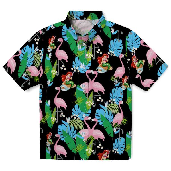 Mermaid Flamingo Foliage Hawaiian Shirt Best selling