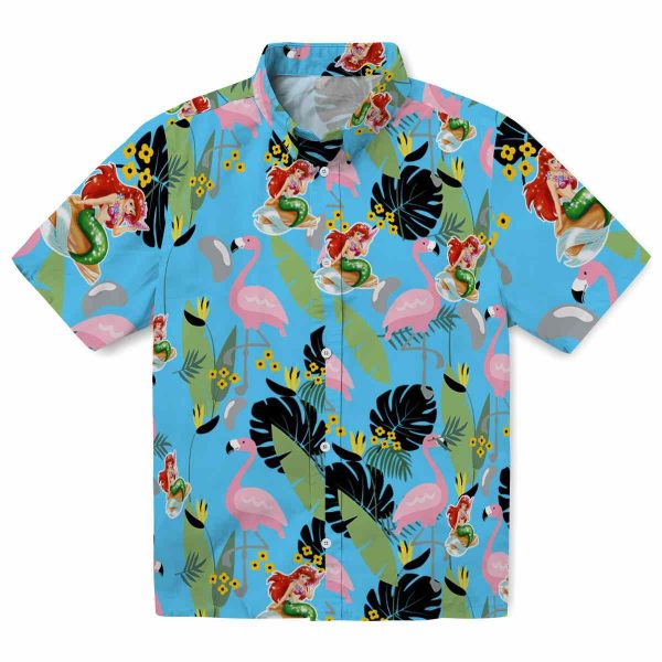 Mermaid Flamingo Leaves Hawaiian Shirt Best selling