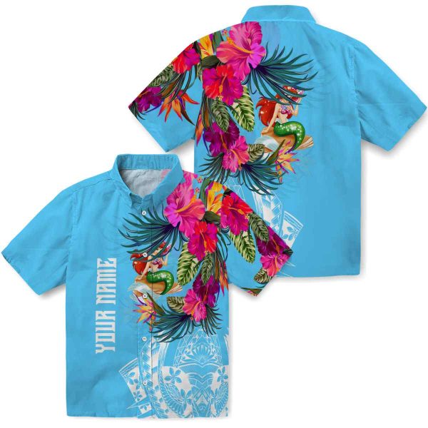 Mermaid Floral Polynesian Hawaiian Shirt Latest Model