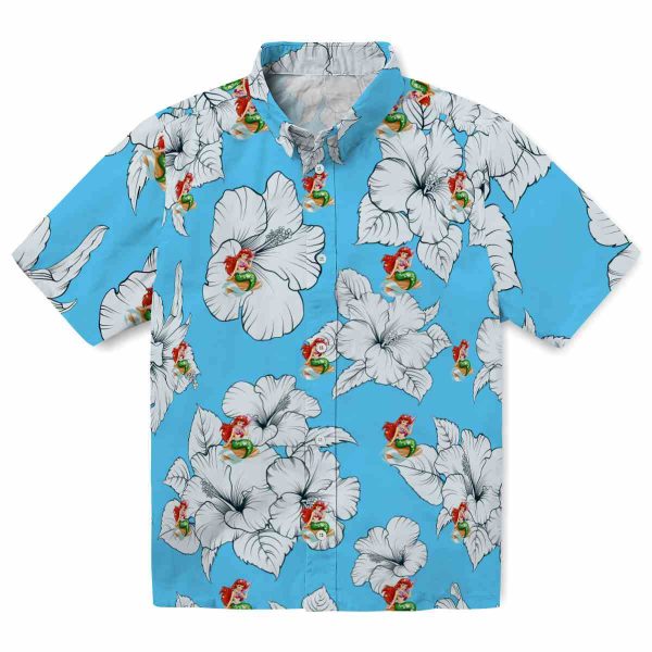 Mermaid Hibiscus Blooms Hawaiian Shirt Best selling