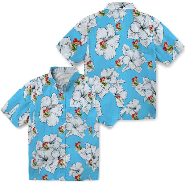 Mermaid Hibiscus Blooms Hawaiian Shirt Latest Model