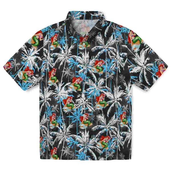 Mermaid Palm Pattern Hawaiian Shirt Best selling