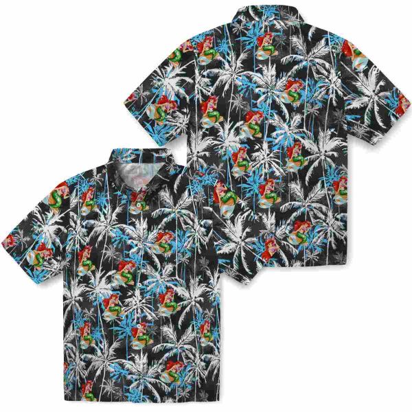 Mermaid Palm Pattern Hawaiian Shirt Latest Model