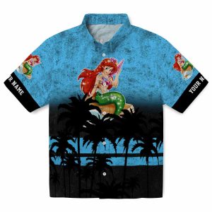 Mermaid Sunset Pattern Hawaiian Shirt Best selling