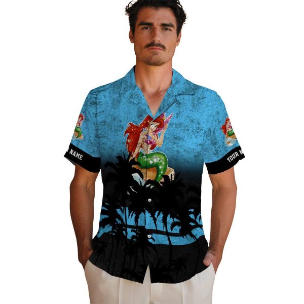 Mermaid Sunset Pattern Hawaiian Shirt High quality