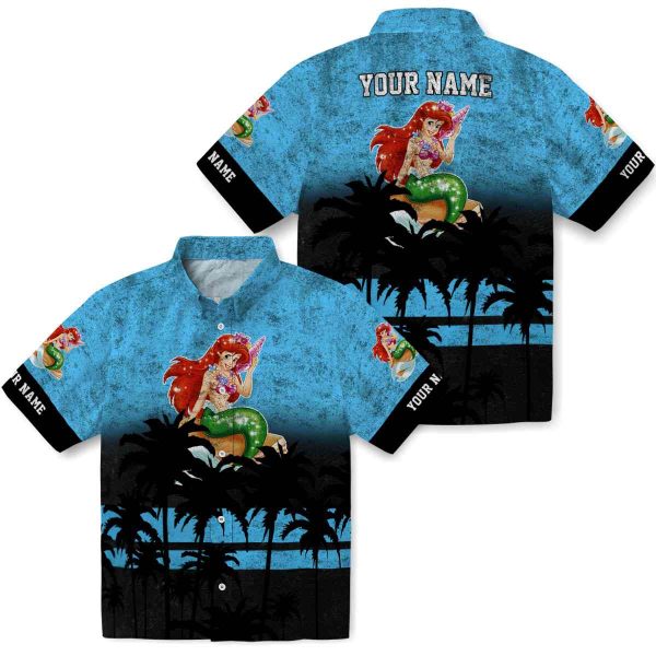 Mermaid Sunset Pattern Hawaiian Shirt Latest Model