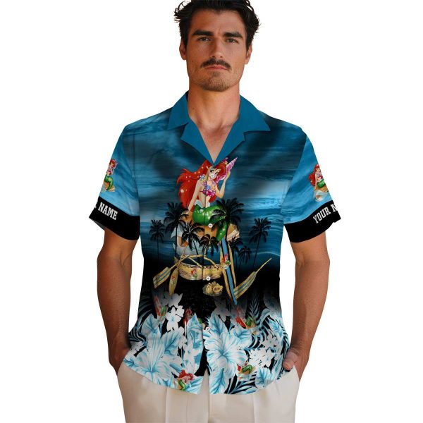 Mermaid Tropical Canoe Hawaiian Shirt High quality