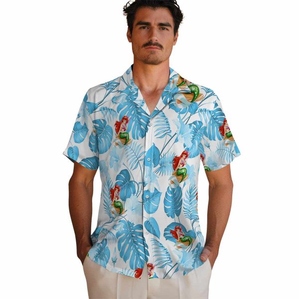 Mermaid Tropical Plants Hawaiian Shirt High quality