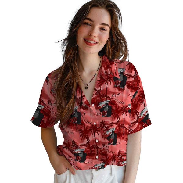 Monkey Coastal Palms Hawaiian Shirt Trendy