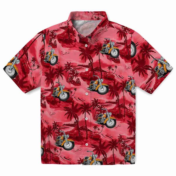 Motorcycle Coastal Palms Hawaiian Shirt Best selling