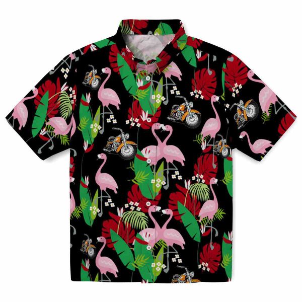 Motorcycle Flamingo Foliage Hawaiian Shirt Best selling