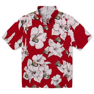 Motorcycle Hibiscus Blooms Hawaiian Shirt Best selling
