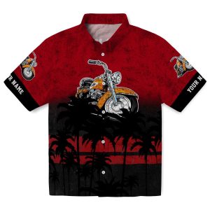 Motorcycle Sunset Pattern Hawaiian Shirt Best selling