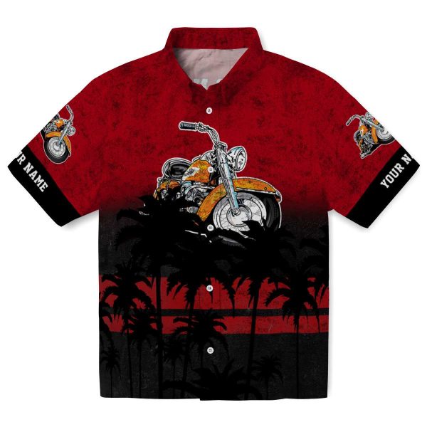 Motorcycle Sunset Pattern Hawaiian Shirt Best selling