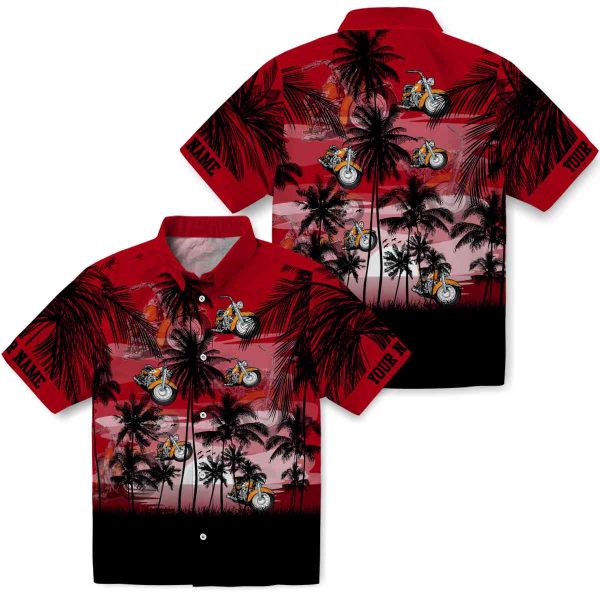 Motorcycle Sunset Scene Hawaiian Shirt Latest Model