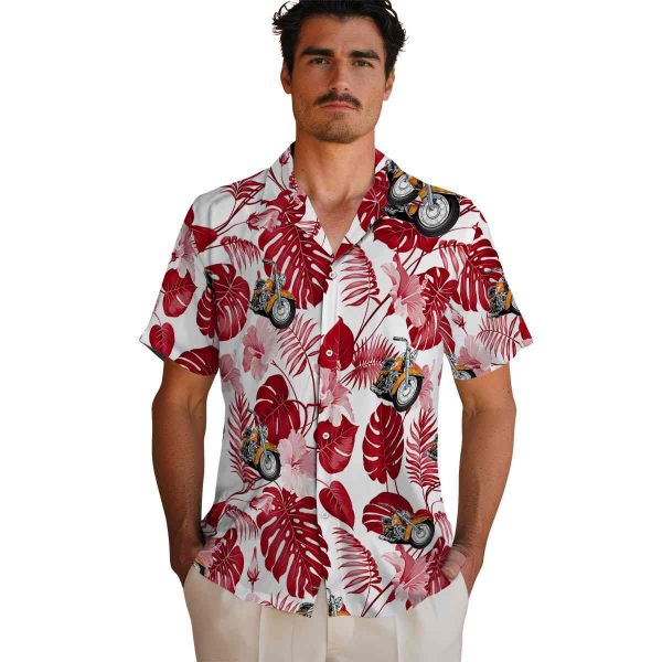 Motorcycle Tropical Plants Hawaiian Shirt High quality