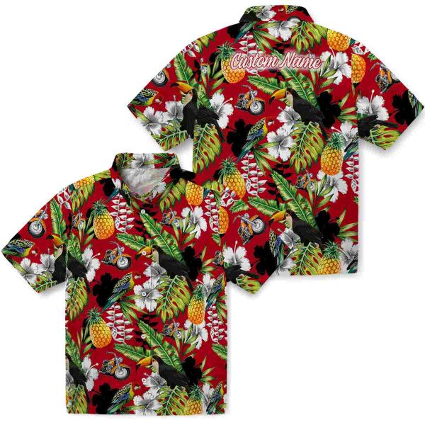 Motorcycle Tropical Toucan Hawaiian Shirt Latest Model