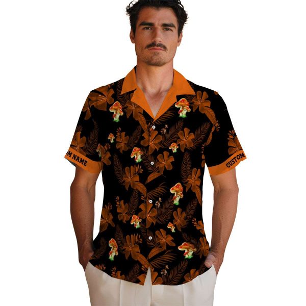 Mushroom Botanical Print Hawaiian Shirt High quality