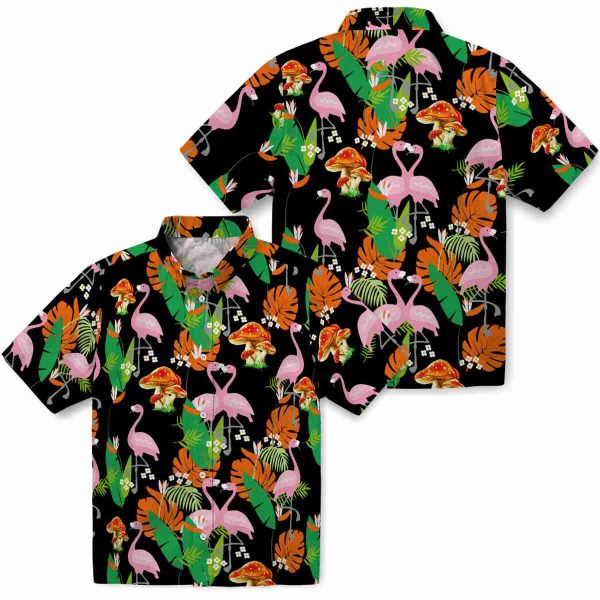 Mushroom Flamingo Foliage Hawaiian Shirt Latest Model