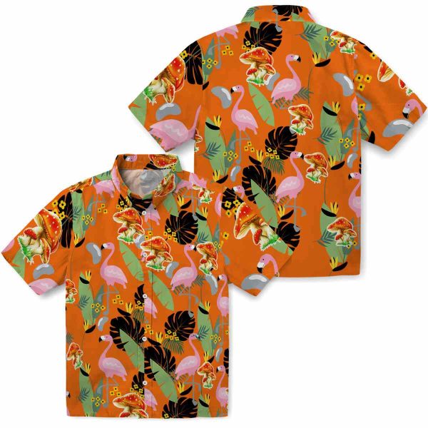 Mushroom Flamingo Leaves Hawaiian Shirt Latest Model