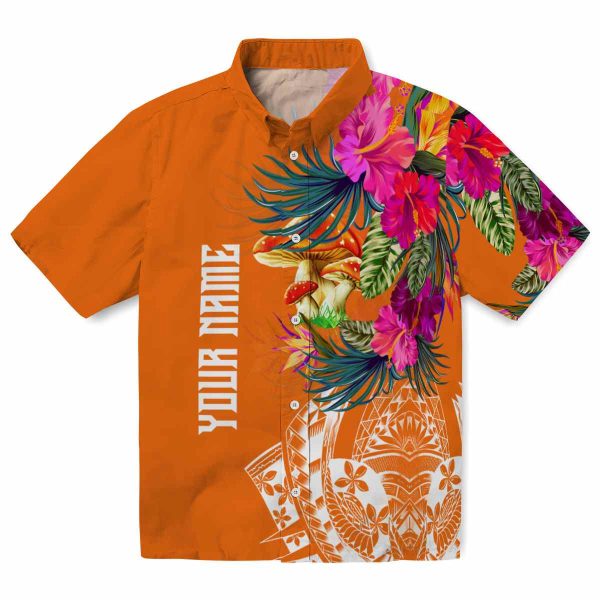 Mushroom Floral Polynesian Hawaiian Shirt Best selling